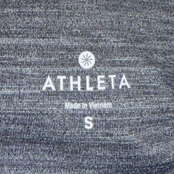 Athleta Pants Women's Small Gray White Heathered Gym Workout Lattice Leggings - Picture 6 of 9